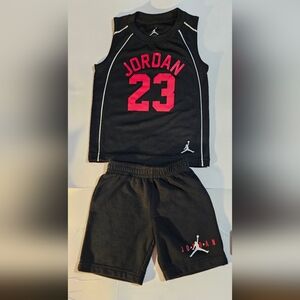 Jordan Kids Matching Set - Black and Red